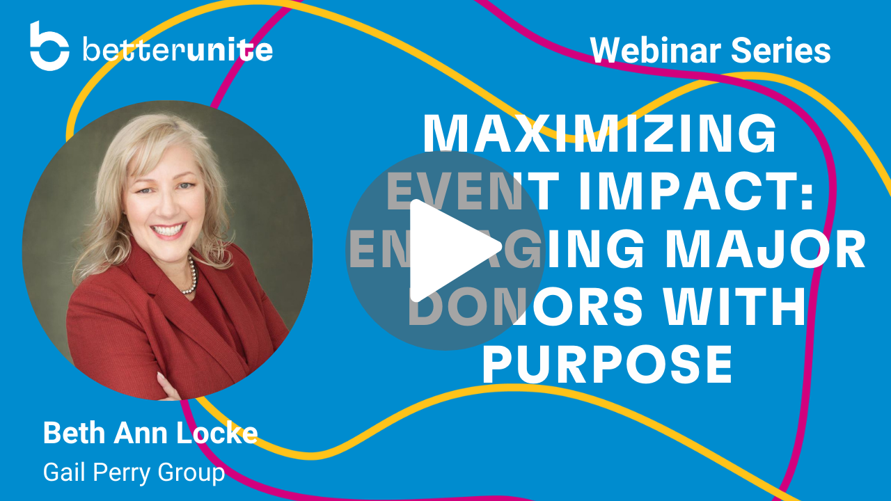 Maximizing Event Fundraisers Webinar